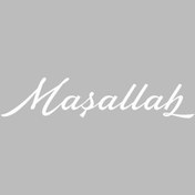 Resim Bak Karıştır Maşallah Sticker 20x4,5 Cm Beyaz Renk 