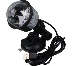 Resim Ledx AL-KX-6889 Projeksiyon Atmosferli Usbli 4 Watt Şarjlı Sihirli Rgb LED Disko Topu 