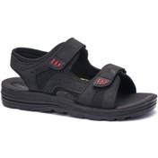 Resim İmerShoes Günlük Erkek Rahat Kalın Anatomik Taban Dikişli Cırt Cırtlı Sandalet Outdoor Yazlık Plaj Deniz Havuz 