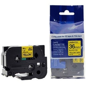 Resim photo print Brother P-touch Muadili Sarı Etiket 36 Mm Tze-tape Aze661 