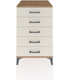Resim Kronos Komodin 5 Çekmeceli 60x59x96 Çam-aytaşı Çam 