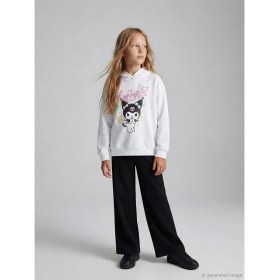 Resim LC Waikiki Lcw Kids Beyaz Kuromi Baskılı Kız Çocuk Sweatshirt ve Eşofman Altı 