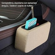 Resim Eventerde Araba Kapısı Yan Depolama Cebi | Sürüş İçin Kapı Yanı Bacak Pedi - Yapışkanlı Araç İçi Organizer Tepsisi - Cüzdan Anahtarlar Telefon Şarj Cihazı Kartlık İçin 