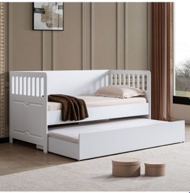 Resim Yavrulu Karyola, Beyaz Nikea Yavrulu Karyola 