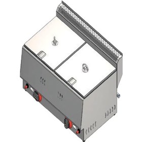 Resim Csa Karacasan Fritöz Çiftli Ekonomik 8+8 Litre Gazlı 