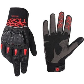 Resim Scoyco MC103 Eldiven Kırmızı Siyah 