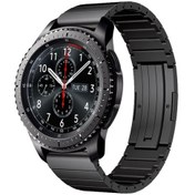 Resim Sones Samsung Uyumlu Gear S3 Frontier Tek Boncuklu Titanyum Alaşımlı Saat Bandı İçin 