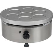 Resim OMAKE KRP11.N.11 Tekli Teflonsuz 7 Bölmeli Krep Makinesi, Doğalgazlı 