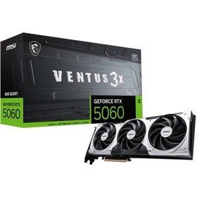 Resim MSI GeForce RTX 5060 8GB VENTUS 3X OC GDDR7 128Bit DX12 Gaming (Oyuncu) Ekran Kartı 