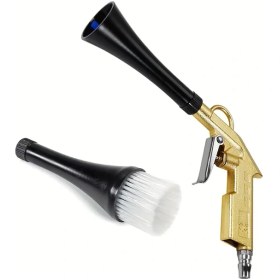 Resim Gateesat Japon Yüksek Basınçlı Araç Temizlik Tabancası 360 Döner Nozul Ve Fırça Pnömatik Kompresör Aracı 