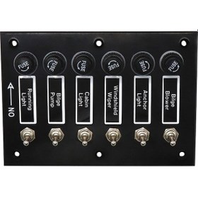 Resim Her Biri Bağımsız Sigorta Korumasına Sahip 6 Grup Sarsıntı Anahtarı Aos3045 Anahtar Paneli Deniz Güçlendirmesi 