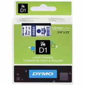 Resim Dymo 45804 Beyaz/Mavi D1 Yedek Şerit 19 MM X 7 M 
