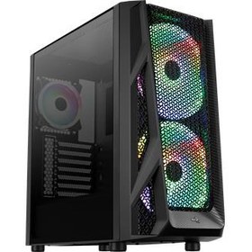 Resim Aerocool Aırhawk Duo 600W 80+ 3Xfan Usb3.0 Pencerelı Atx Kasa (Ae-Aırhawkd680) 