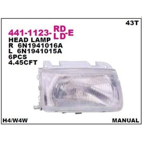 Resim Depo-441-1123l-ld-e - Sol Far Volkswagen Polo Hb 95-00 