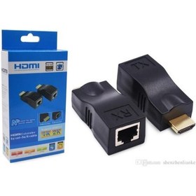 Resim Keepro HDMI 2.0 Uzatma Cat5 Cat 6 ile 30 Metre 4K HDMI Extender 