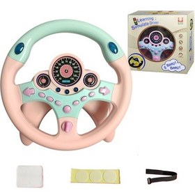 Resim Springsun 3+ Yaş Çocuk Sürüş Simülatörü: Müzik, Işıklar, Araç Sesleri, Sinyaller Ve Hoparlör - Mavi/pembe Sünger, Nano Yapıştırıcı, Kayış Ve Taban İle Pembe 