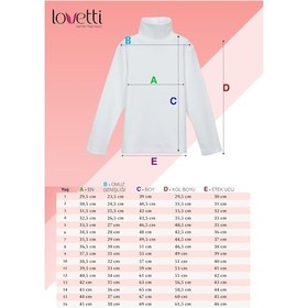 Resim Lovetti Lila Kız Çocuk Tam Balıkçı Uzun Kol Tişört 1022L009 Lila 