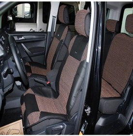 Resim Space Deri Kilim Minder Siyah-Taba / Klmny184 