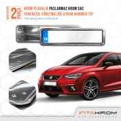 Resim İntachrom Seat Ibiza Krom Plakalık - Hummer Tip 2 Adet 