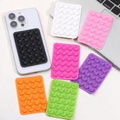 Resim 1 adet Silikon Cep Telefonu Kaymaz Tutma Kupası 24 adet Silikon Tutma Kupası Kendinden Yapışkanlı Bant Tutma Kupası Sticker Ultra-İnce Çok Renkli Seçenekli 