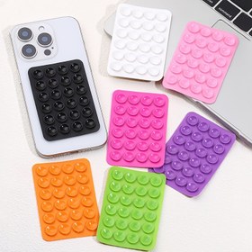 Resim 1 adet Silikon Cep Telefonu Kaymaz Tutma Kupası 24 adet Silikon Tutma Kupası Kendinden Yapışkanlı Bant Tutma Kupası Sticker Ultra-İnce Çok Renkli Seçenekli 