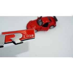 Resim Volkswagen R Line Ön Panjur Izgara Vidalı 3D Krom Metal Logo (548706042) 
