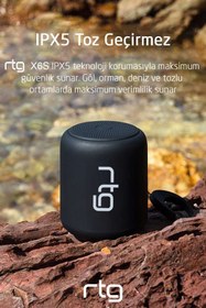 Resim RTG X6s Bluetooth Hoparlör Aux Sd Kart Usb Taşınabilir Ses Bombası 