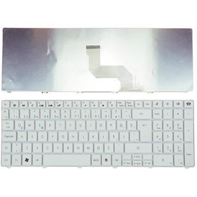Resim Packard Bell TM81, TM85, TM86, TM94 Notebook Klavye - Beyaz TR / KL470-B3T 