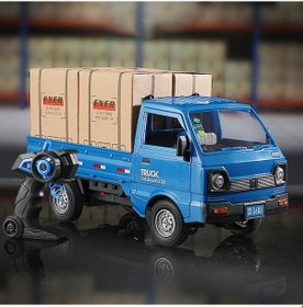 Resim Limon Oyuncak Uzaktan Kumandalı Şarjlı Duman Atan Açık Kasa Kamyonet 3688-g148a Mavi 