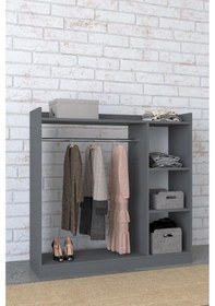 Resim Ala Giyinme Dolabı - Çok Amaçlı Dolap - Gardırop 120 Cm Açık Giyinme Dolabı 