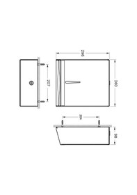 Resim Vitra Arkitekta Kağıt Dispenseri Paslanmaz Çelik A44351 Krom 