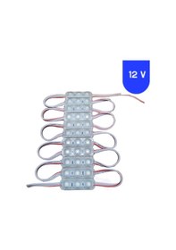 Resim 20 Adet 12 Volt 1.5 Watt Mini 3 Lensli Beyaz 2835 Smd Led Modül Ip65 