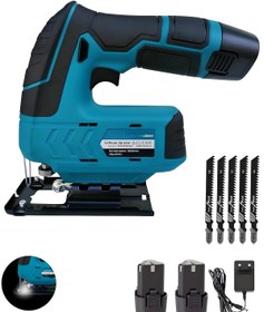 Resim SCHUTZENGER 8 SERİSİ ÇİFT AKÜLÜ ŞARJLI DEKUPAJ TESTERE BAKIR SARGILI BIÇAK HEDİYELİ MAVİ 