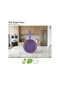 Resim 24 Cm Granit Tek Saplı Tava - Violet Violet 