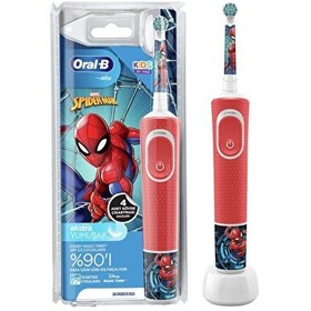 Resim Oral-B D100 Kids Spiderman Şarj Edilebilir Diş Fırçası 