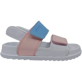 Resim Vicco Krixi Hafif Kız Çocuk Beyaz Pembe Sandalet Beyaz 