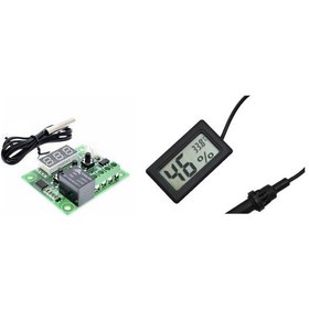 Resim Digital Nem Ve Isı Ölçer Problu Ve Termostat Kuluçka Set 