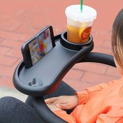 Resim 3 In 1 Bebek Arabası Bardak Tutucu Telefon Tutucu ve Atıştırmalık Tepsisi. Yürüteç, Bisiklet, Scooter, Uppababy, Nuna, Bugaboo, Doona için evrensel şişe tutucu, Kadınlar, Anneler, Erkekler için bebek arabası aksesuarları, Noel, Şükran Günü, Yeni Yıl, Sevgililer Günü Hediyesi 