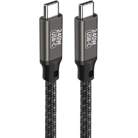 Resim Qgeem QG02 Type-C to Type-C PD3.1 Data Kablosu 240W 480Mbps 1 Metre 