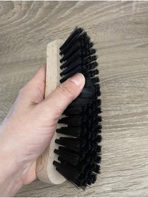 Resim RENK YAPI RÜYASI Klasik Ayakkabı Bakım Fırçası, Ahşap Gövde Verniksiz, Yumuşak Kıl Yapısı Yüzeye Zarar Vermez 