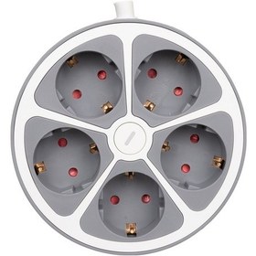 Resim Vea Ve-g605y 5 Li Grup Priz Uzatma Kablosu 3680 Watt 16 Amper Anahtarlı 1.5 Metre Kablo Isıya Dayanıklı 