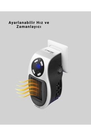 Resim Genel Markalar Uzaktan Kumandalı Priz Tipi Seramik Isıtıcı Zaman Ayarlı 