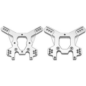 Resim 2 Adet Metal Şok Kulesi Tkr5428 Tkr5429 Tkr5401 Mt410 Tekno Et48.3 Rc Araba Yükseltme Parçaları Aksesuarları Gümüş 