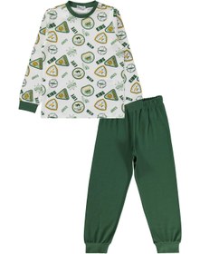 Resim Civil Boys Kids Armalar Baskılı 6-9 Yaş Pijama Takımı - Yeşil - Soft Yeşil / 7-8 Yaş 