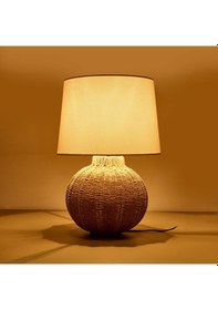 Resim Lighting Borgo Abajur - Kahverengi / Beyaz - 50x30 Cm Çok Renkli 