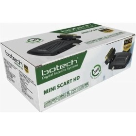 Resim Botech Mini Uydu Alıcısı Scart Full HD DVB-S2 HDMI USB Destekli Eski ve Yeni TV Uyumlu Siyah 