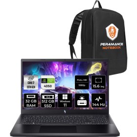 Resim Acer Nitro V 15 Intel Core I7 13620H 32GB 512GB SSD RTX4050/6GB 15.6" Fhd 144Hz W11H Taşınabilir Bilgisayar & Per4 Çanta NHQNBEY005P357 