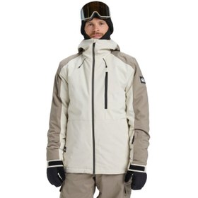 Resim Quiksilver Mission Block Jk Erkek Beyaz Snowboard Ceketi 