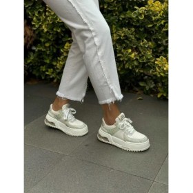 Resim Guja 24K319-3 Kalın Taban Taşlı Kadın Sneakers Spor Ayakkabı 