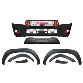 Resim Toyota Hılux Revo 2016+ Uyumlu Rocco TRD Body Kit (Panjur & Tampon & Dodik Seti) 